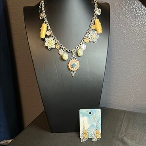 New Bohemian necklace and earrings set